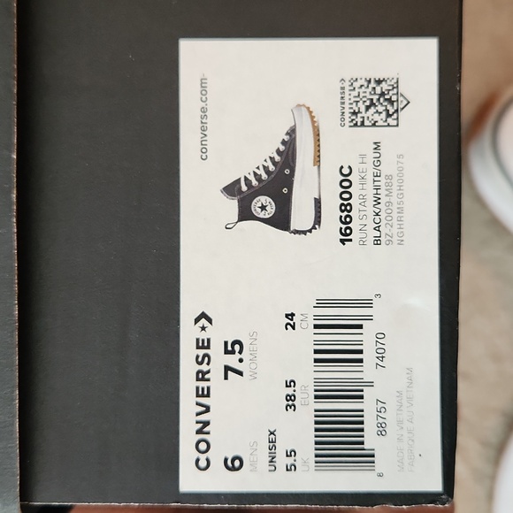 Converse Run Star Hike high black and white - Picture 12 of 12